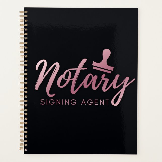 Notary Pink Planner (Front)