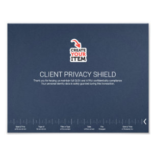 Notary Privacy Guard Shield NNA Journal Right Photo Print
