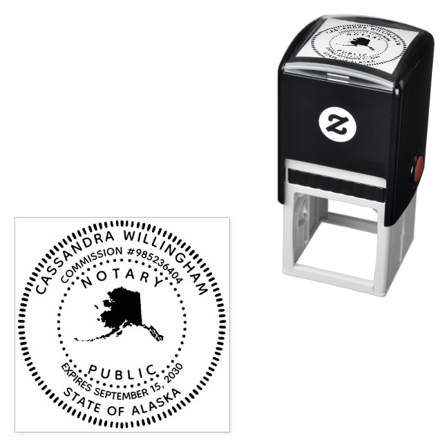 Notary Public Alaska Self-inking Stamp (In Situ)