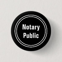 Notary Public Black and White Text Template