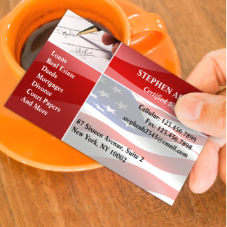 Notary Public Business Card