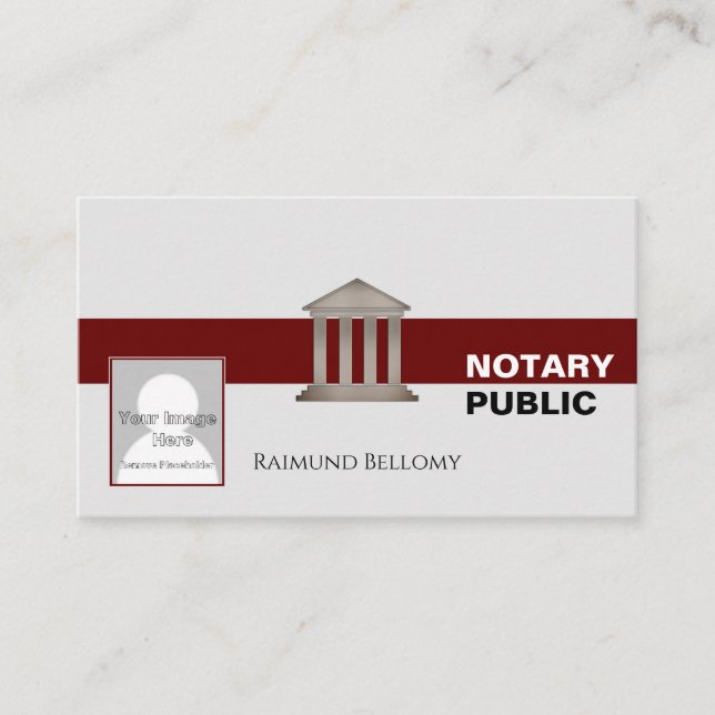 Notary Public Business Card (Front)