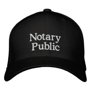 Notary Public Business Embroidered Baseball Cap