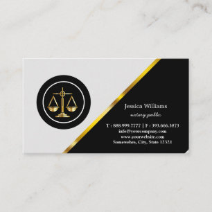 Notary Public Elegant Script Plain Business Card
