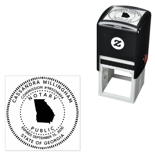 Notary Public Georgia Self-inking Stamp (In Situ)