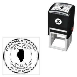 Notary Public Illinois Self-inking Stamp