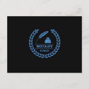 Notary Public Legal Lawyer Attorney Notary Gift Postcard