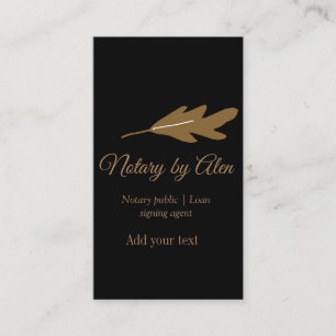 Notary public Loan signing agent add name address Business Card
