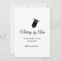 Notary public Loan signing agent add name address 