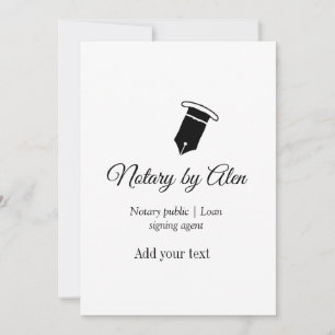 Notary public Loan signing agent add name address Invitation