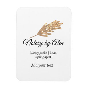 Notary public Loan signing agent add name address Magnet