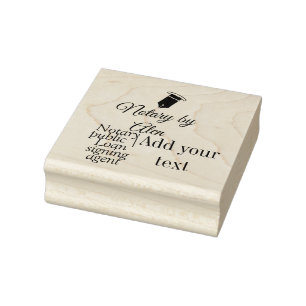 Notary public Loan signing agent add name address  Rubber Stamp