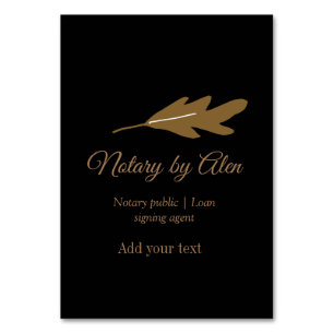 Notary public Loan signing agent add name address Table Number