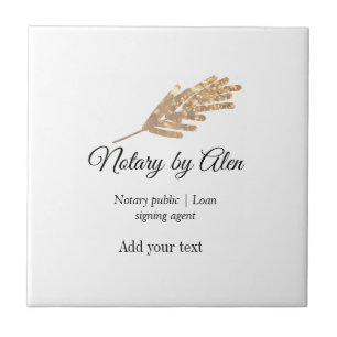 Notary public Loan signing agent add name address  Tile