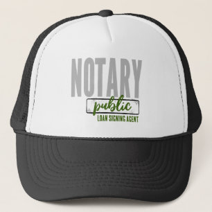 Notary Public Loan Signing Agent Customised Trucker Hat