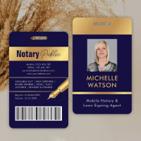 Notary Public Loan Signing Agent Employee Photo ID