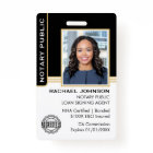 Notary Public Loan Signing Agent ID Black Gold