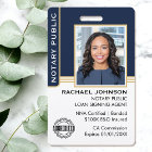 Notary Public Loan Signing Agent ID Blue Gold