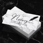 Notary Public Loan Signing Agent Quill Pen Marble