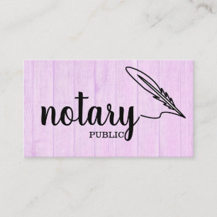 Notary Public Loan Singing Agent Script Plain  Business Card