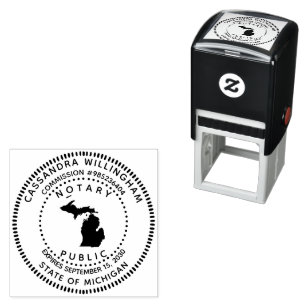 Notary Public Michigan Self-inking Stamp