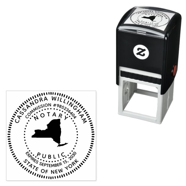 Notary Public New York Self-inking Stamp (In Situ)