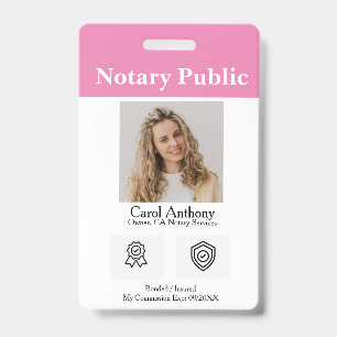 Notary Public / Notary Signing Agent ID Badge