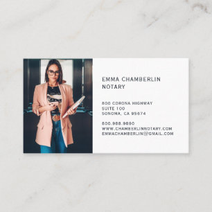 Notary Public Photo  Business Card