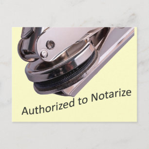 Notary Public Postcard