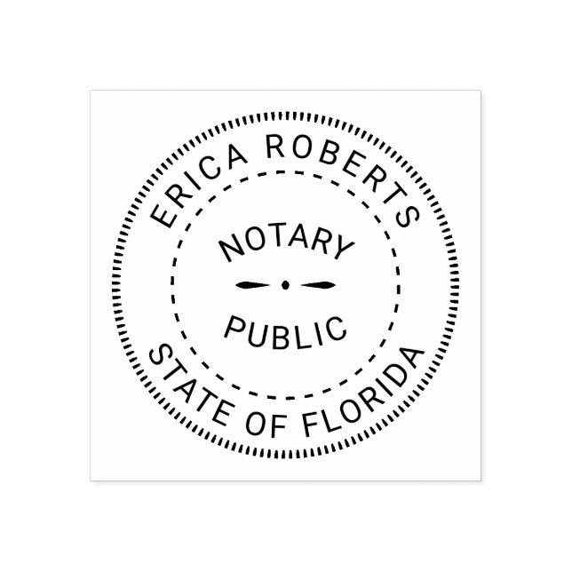 Notary Public Rubber Stamp (Imprint)