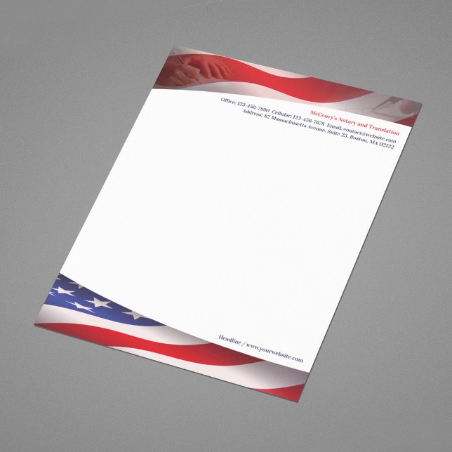 Notary Public USA Letterhead (Creator Uploaded)