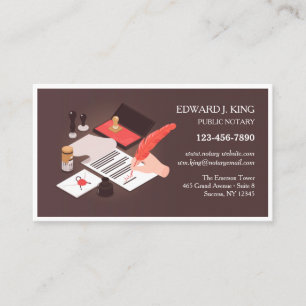 Notary Services Business Card
