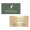 Notary Signing Agent Sage Green & Gold Quill Logo 