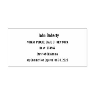 Notary Stamp Easy to Read Right For You Comm. #