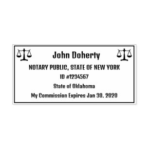 Notary Stamp Easy to Read Right For You Comm. #