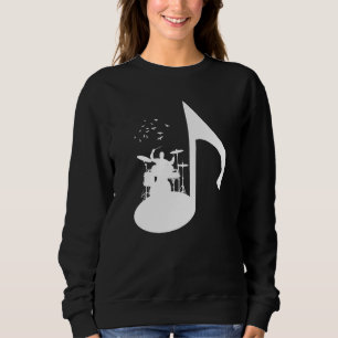 Note Birds Drummer Sweatshirt
