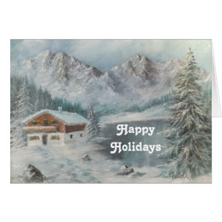 Note Card Ann Hayes Painting Bavarian Snow Dream
