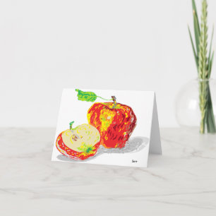 Note Card Blank inside /Apples