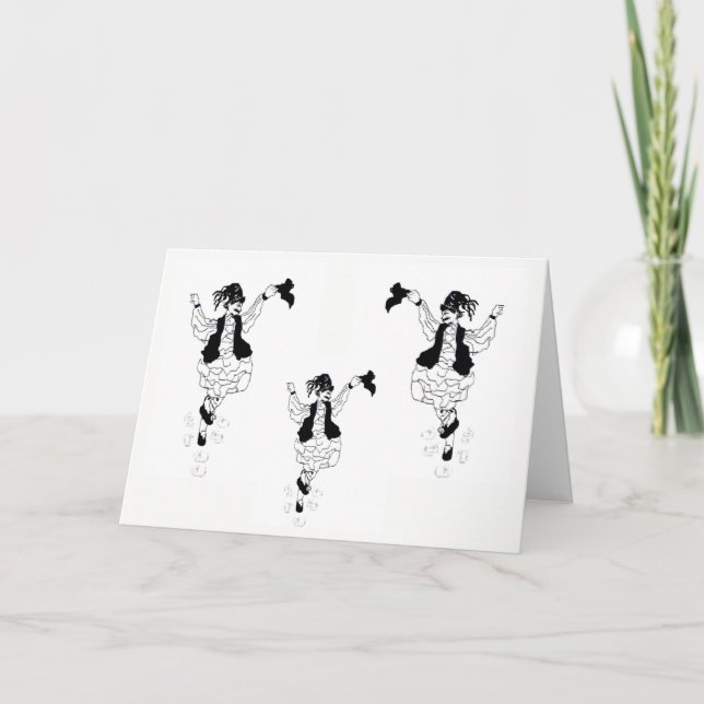 Note Card Blank Inside Greek Evzones (Front)