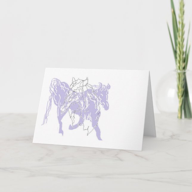 Note card Blank inside /of a Horse (Front)