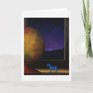 Note Card:  "Blue Horse" Card