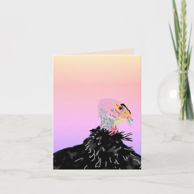  Note Card : California Condor, Gymnogyps (Front)