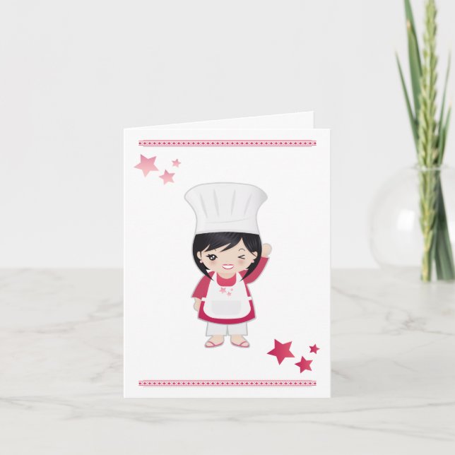 Note Card Chef Woman (Front)