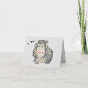 Note Card :  chimpanzee's  World 