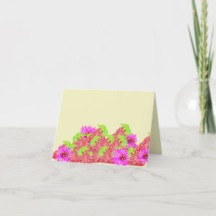 Note Card : Daisies & Strawberries