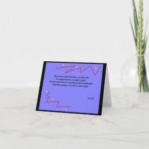 Note Card for those who can't write