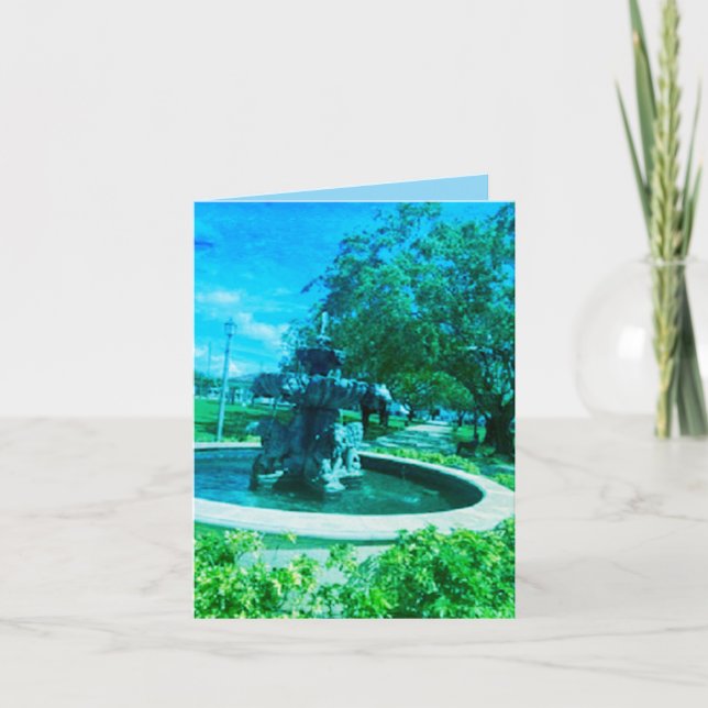 Note Card : Fountain Of Strength . (Front)