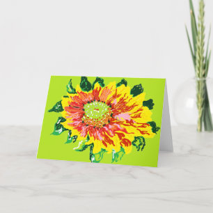 Note Card /gaillardia blanket flowers perennial
