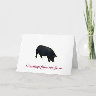 Note Card-Greetings from the farm Card