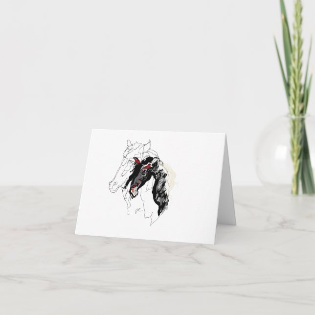 Note Card Horse within  (Front)